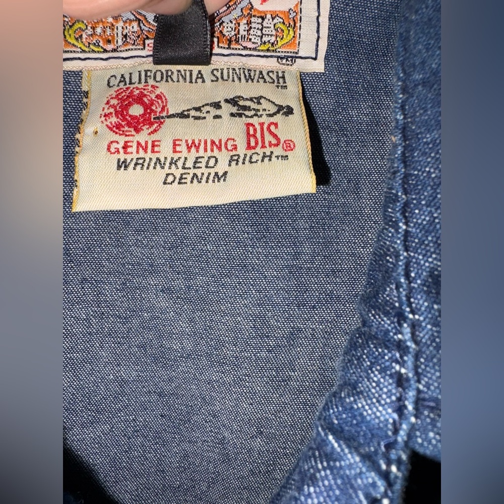 Vintage Gene Ewing BIS Women’s Embroidered Denim Shirt Snap Front Size Small USA - Picture 6 of 15